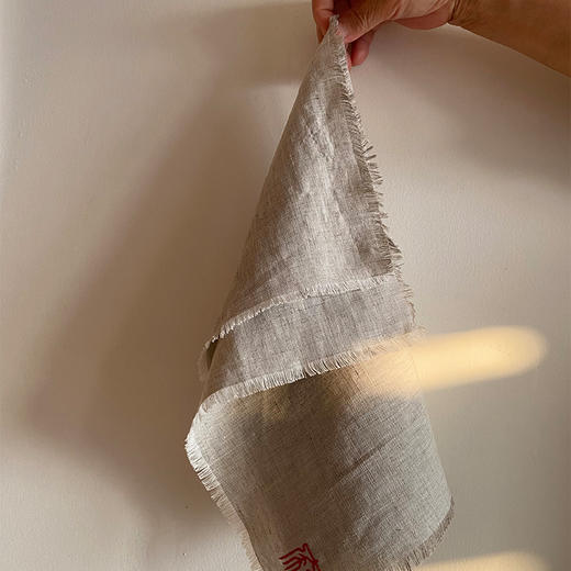 麻+汉麻日用麻巾 手撕边 商品图0