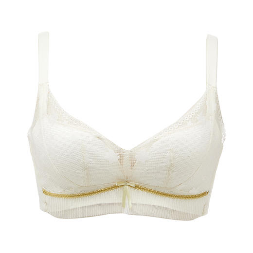 都市丽人自然舒适内衣AB薄3/4杯蕾丝文胸三排树脂胶圈LB32A3 商品图3