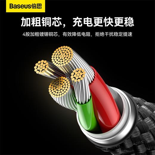 倍思 灯环系列 快充数据线USB to iP 2.4A 苹果全系列通用 商品图4