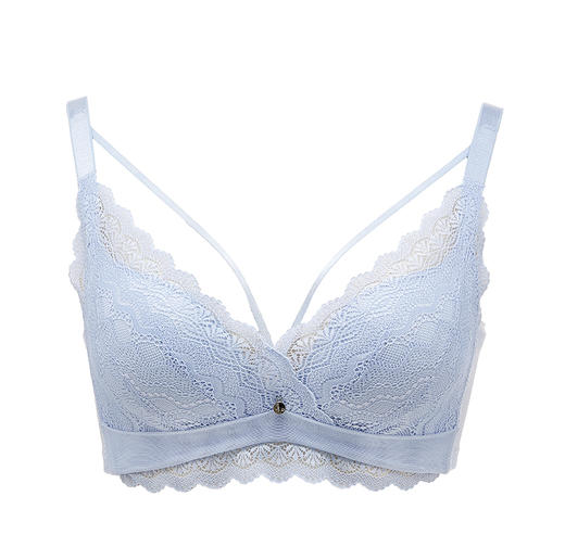 都市丽人舒软挺塑调整型内衣AB中厚3/4杯蕾丝塑身文胸三排无钢圈LJ34C6 商品图5