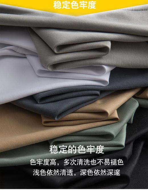 男士圆领 V领桑蚕丝抗皱基础百搭T 绅士休闲体感佳 商品图3