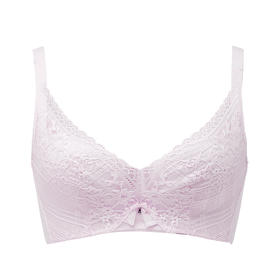 都市丽人聚拢升杯常规内衣B杯薄3/4杯蕾丝文胸四排树脂胶圈YB32H2