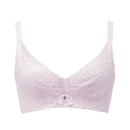 都市丽人聚拢升杯常规内衣B杯薄3/4杯蕾丝文胸四排树脂胶圈YB32H2 商品图0