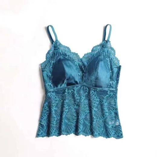 拼接蕾丝无钢圈文胸内衣一体真丝吊带 可内搭可打底 商品图1