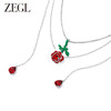 ZEGL设计师红玫瑰系列红色双层叠戴项链女生轻奢小众高级感锁骨链 商品缩略图1