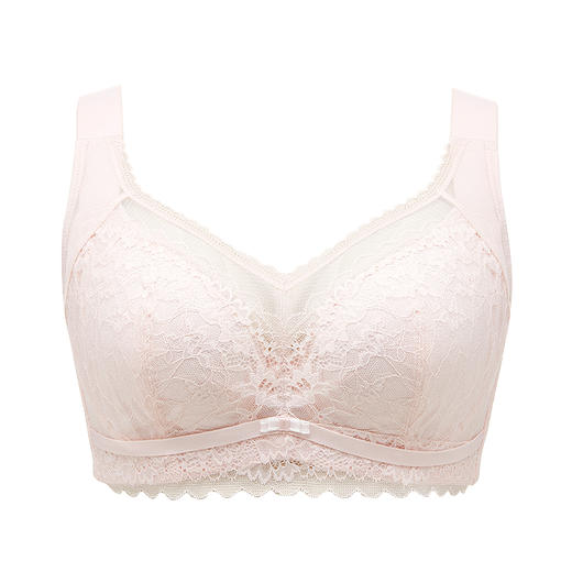 都市丽人完美包容内衣CDE超薄3/4杯蕾丝文胸四排软钢圈YB33J2 商品图6