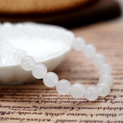 白玉髓珠料意卡米诺手串念珠单颗珠子散珠半成品 商品图2