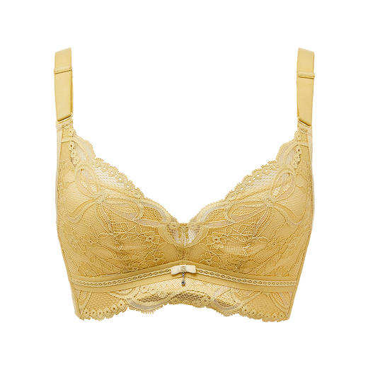 都市丽人舒软挺塑调整型内衣BC薄3/4杯蕾丝塑身文胸四排树脂胶圈LJ32C5 商品图5