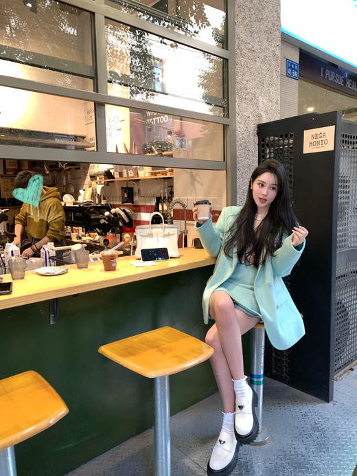 Read Nameless /薄荷绿高比例羊毛双面呢套装 商品图14