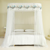 自然醒U型导轨蚊帐加密加厚轨道支架升降伸缩三开卧室家用落地2308HH 商品缩略图4