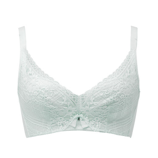 都市丽人聚拢升杯常规内衣B杯薄3/4杯蕾丝文胸四排树脂胶圈YB32H2 商品图1