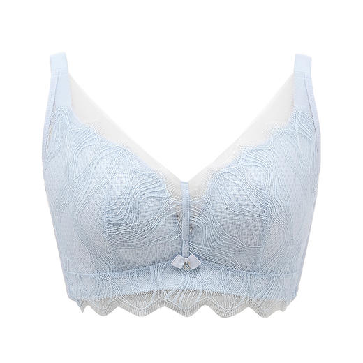 都市丽人完美包容常规内衣D杯超薄3/4杯蕾丝文胸四排软钢圈YB33J7 商品图3