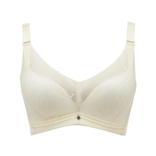 都市丽人舒软挺塑调整型内衣AB中厚3/4杯锁边塑身文胸四排树脂胶圈LJ34C8 商品图4