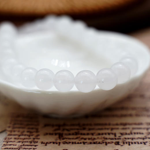 白玉髓珠料意卡米诺手串念珠单颗珠子散珠半成品 商品图1