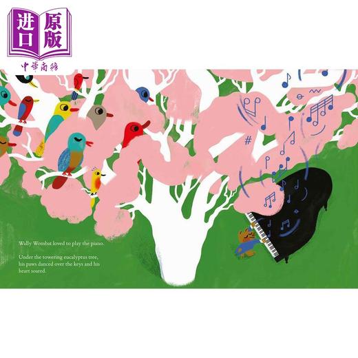 【中商原版】Ratha Tep Wally the Worlds Greatest Piano-Playing Wombat 伟大的钢琴演奏袋熊 英文原版 进口图书 儿童绘本 动物故事图画书 商品图4