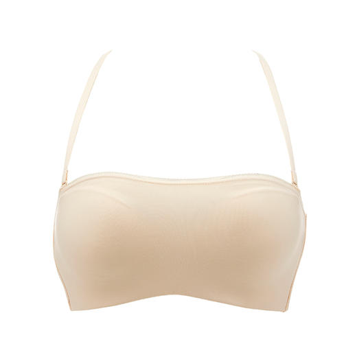 都市丽人0压无痕常规内衣B中厚1/2杯光面泳布文胸三排树脂胶圈LB31B2 商品图3