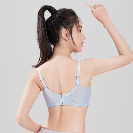 都市丽人舒软挺塑调整型内衣AB中厚3/4杯蕾丝塑身文胸三排无钢圈LJ34C6 商品图2