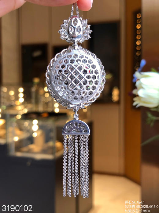 3190102，玻璃平安扣吊坠。具体价格微信咨询 商品图8