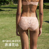 HSIA遐性感中腰平角裤全蕾丝睫毛复古花卉舒适纯棉裆底透气内裤女【相约春光】 商品缩略图2