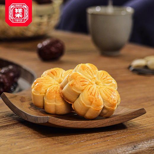 【迎春饼】 银耳莲子红枣馅软糯清香中式糕点配手提袋轻伴手礼包装 商品图3