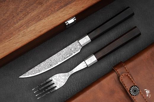 三希堂  一树庖丁  手锻大马牛排刀叉套装 商品图1