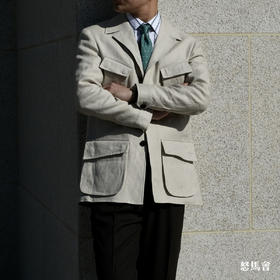 Baird Mcnutt 爱尔兰亚麻燕麦色野战夹克