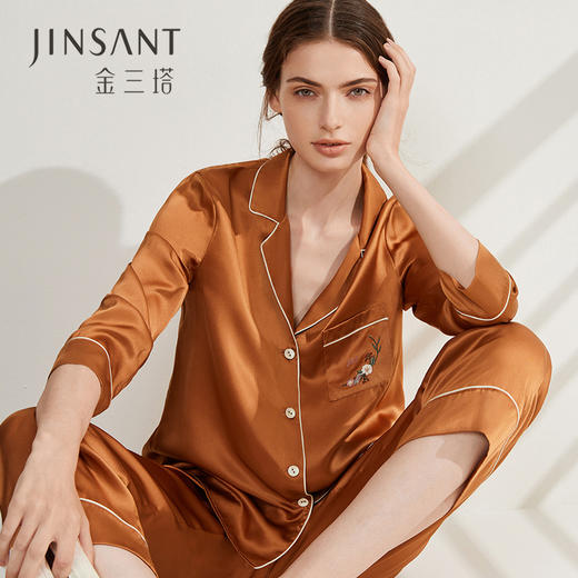 【女神节】金三塔  桑蚕丝睡裙&家居服 商品图6