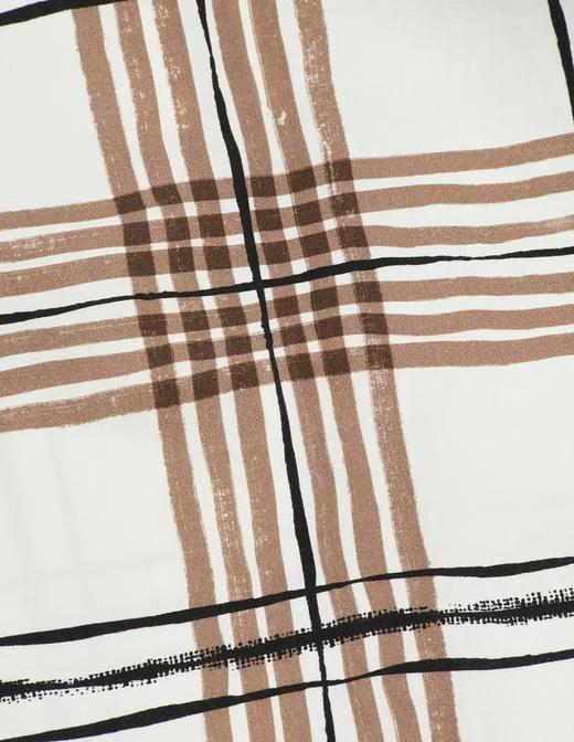 Margaret Howell  米白色手绘格纹A字裹裙 商品图9