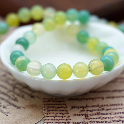 苹果绿玛瑙8mm珠料意卡米诺手串念珠单颗珠子散珠半成品 商品图3
