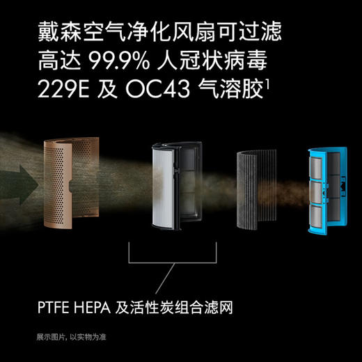 戴森 DYSON TP09 空气净化风扇 净化循环二合一 整屋循环净化 去除甲醛 黑金色 商品图1