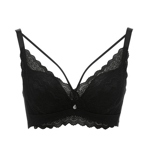 都市丽人舒软挺塑调整型内衣AB中厚3/4杯蕾丝塑身文胸三排无钢圈LJ34C6 商品图6