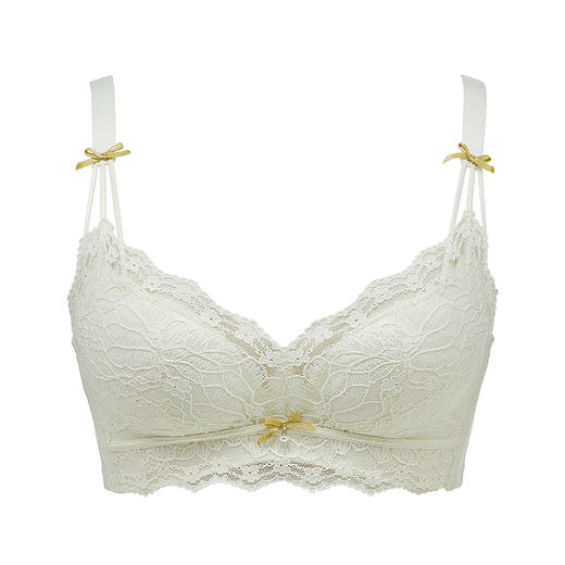 都市丽人自然舒适常规内衣B中厚3/4杯蕾丝文胸三排树脂胶圈LB31A1 商品图5