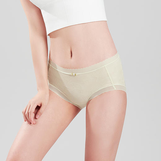 都市丽人基础系列锦泳平角裤女士内裤中腰平角裤LK35B6 商品图1