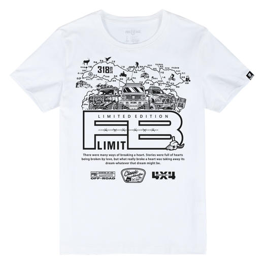 自由基地原创春夏新款短袖T恤318路线图高清印花半袖打底团队定制 NMT-1966 商品图2