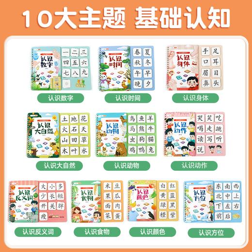 【斗半匠】识字启蒙书宝宝撕拉书幼儿识字卡片 商品图2