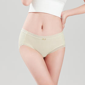 都市丽人基础系列锦泳平角裤女士内裤中腰平角裤LK35B6