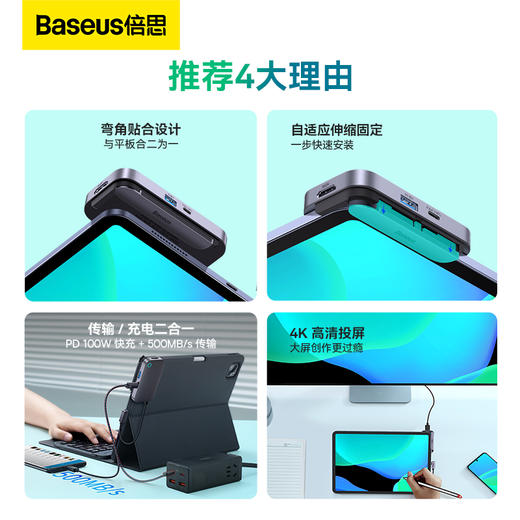 倍思 随享系列  HUB扩展坞 深空灰 商品图1