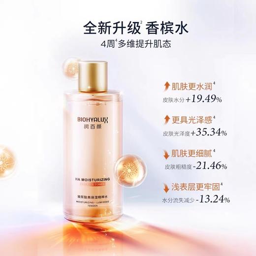 润百颜玻尿酸高保湿精粹水(香槟水)300ml 商品图2