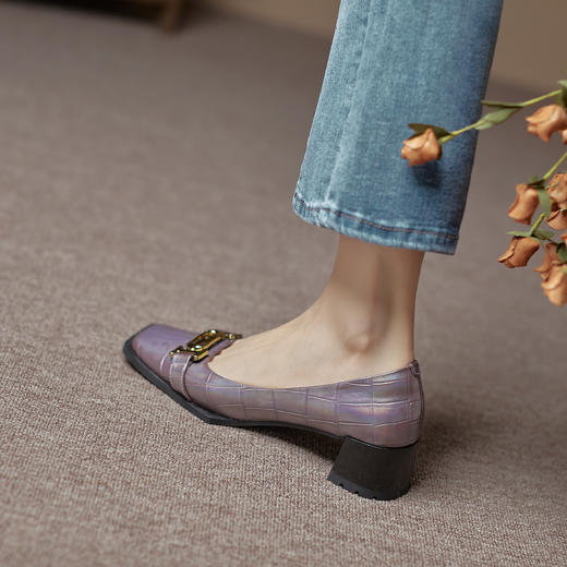 个性百搭，全真皮高品质梦幻单品小皮鞋ND-15057S 商品图5