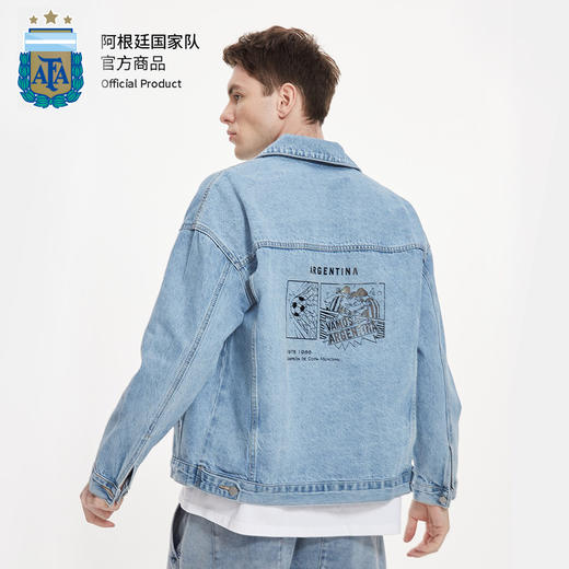 【三星冠军款】阿根廷国家队官方商品丨宽松牛仔夹克外套男女 商品图4