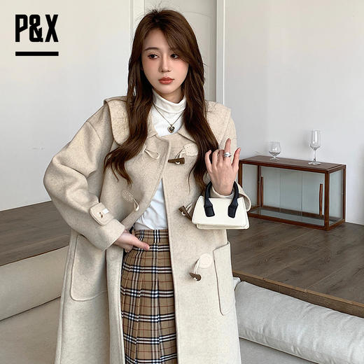 P&X设计师女装 2023春季呢料长款外套823113666 商品图1