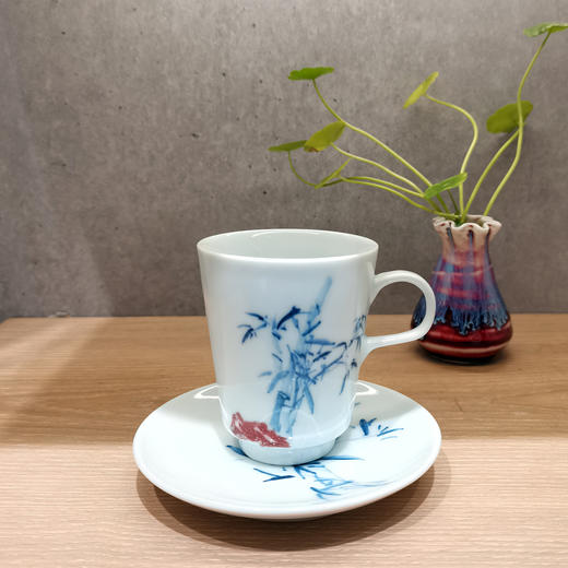 青花釉里红杯°咖啡杯（花纹随机） 商品图0