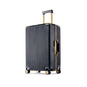 城市胶囊-窄边精致铝框系列行李箱-9890K-墨灰