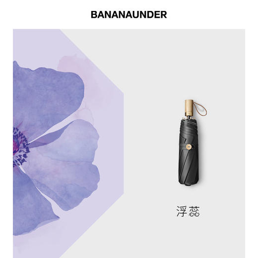 【一般贸易】蕉下双层小黑伞  三折伞  晴雨两用 商品图1