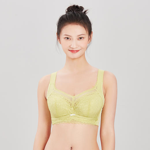 都市丽人完美包容内衣CDE超薄3/4杯蕾丝文胸四排软钢圈YB33J2 商品图0