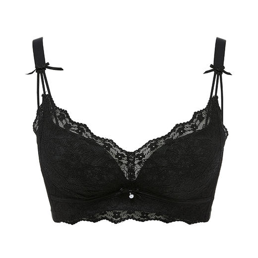 都市丽人自然舒适常规内衣B中厚3/4杯蕾丝文胸三排树脂胶圈LB31A1 商品图4