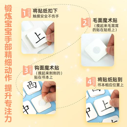 【斗半匠】识字启蒙书宝宝撕拉书幼儿识字卡片 商品图3