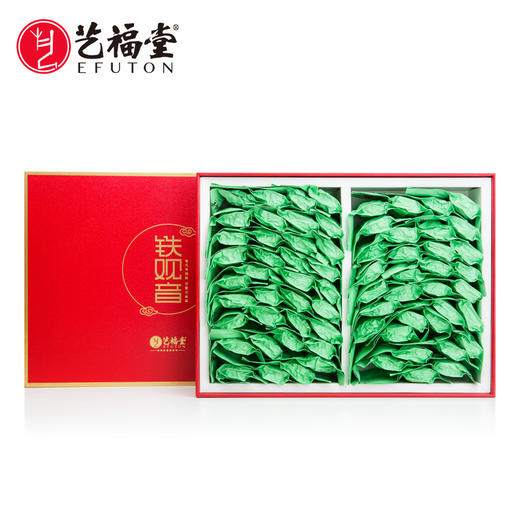 艺福堂茶叶 安溪原产铁观音 清香型 特级 乌龙茶礼盒装兰花香500g 商品图1