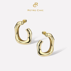 【Anglrbaby杨颖&宋佳&单依纯&刘芳菲&于明加&刘孜同款】Retro Chic 意大利复古创意饰品   神树金圈耳环