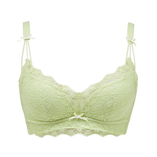 都市丽人自然舒适常规内衣B中厚3/4杯蕾丝文胸三排树脂胶圈LB31A1 商品图3